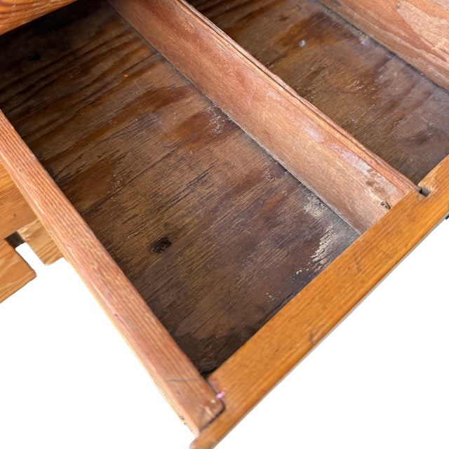 Antique American Primitive Handmade Pine Possum Belly Baker's Cabinet For Sale - Image 10 of 16