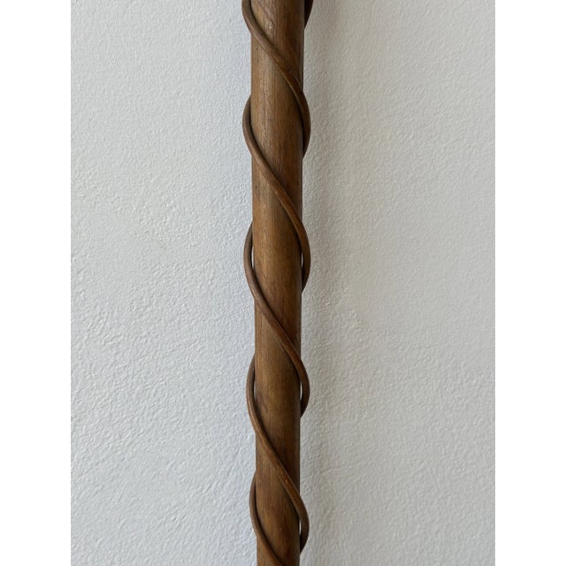 Antique Cane With Steam Bent Spiraling Branch Detail, Circa Early 20th Century For Sale - Image 9 of 16