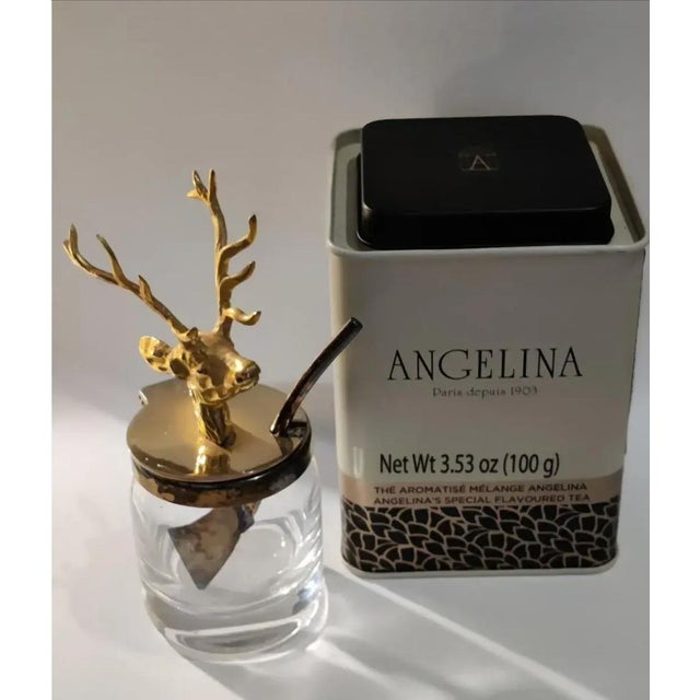 Antique Ormolu Figural Stag Head Mustard Jar, Circa 1920 For Sale - Image 13 of 13