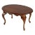 Grace Oval 4 Legs Coffee Table, Medium Brown For Sale