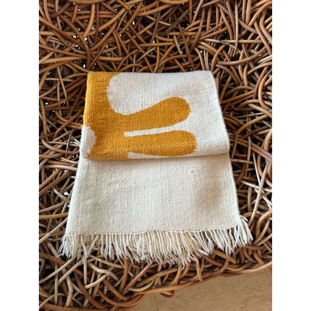 Vintage Handwoven Saddle Blanket in Mohair & Alpaca For Sale In Los Angeles - Image 6 of 14