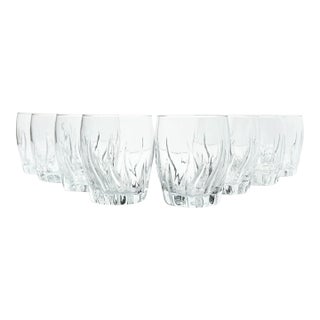 Anchor Hocking “Central Park” 8 Old Fashioned Tumbler Drinking Glasses For Sale