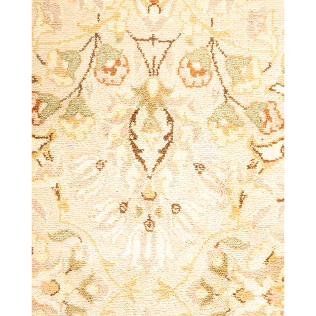 Traditional Mogul Hand-Knotted Area Rug - Ivory, 8' 2" x 10' 5" For Sale - Image 3 of 8