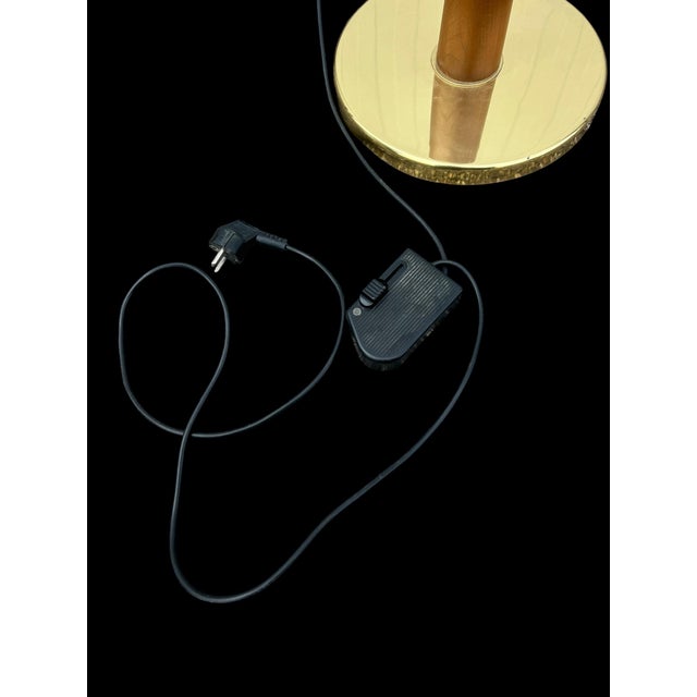 Vintage Teak and Brass Floor Lamp from Drimmer, 1980s For Sale - Image 6 of 9