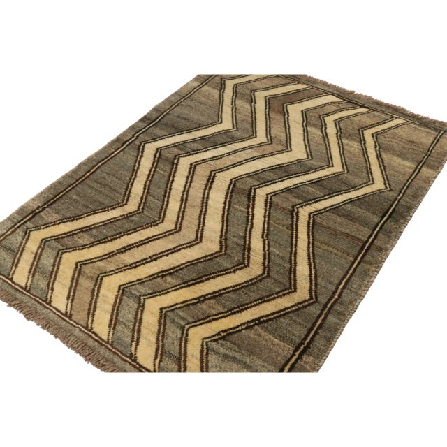 A vintage 4x7 Persian Gabbeh rug in the latest entries to Rug & Kilim’s curation of rare tribal pieces. Hand-knotted in...