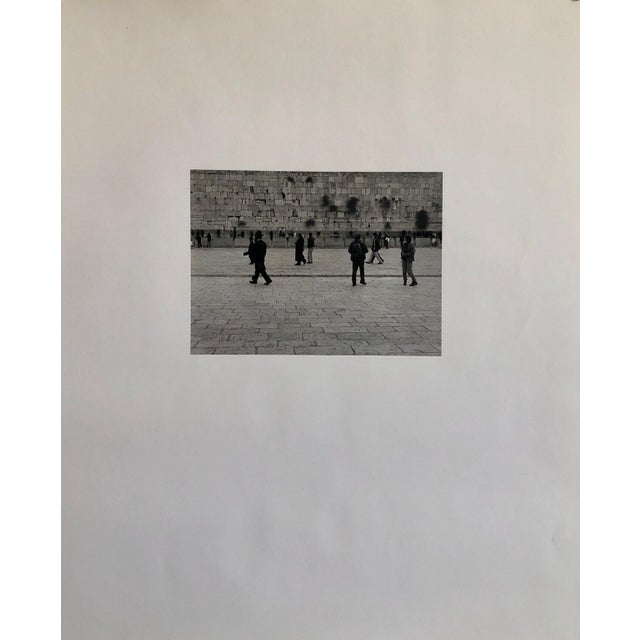 Postmodern Mikael Levin, Jerusalem, Israel Western Wall Ed of 5 Vintage Silver Gelatin Photograph Print For Sale - Image 3 of 4