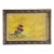 Large Vintage Original Oil Painting by Rj Fowles Wwii Veteran Red Sailing Ship Yellow Ocean Background Framed and Matted For Sale
