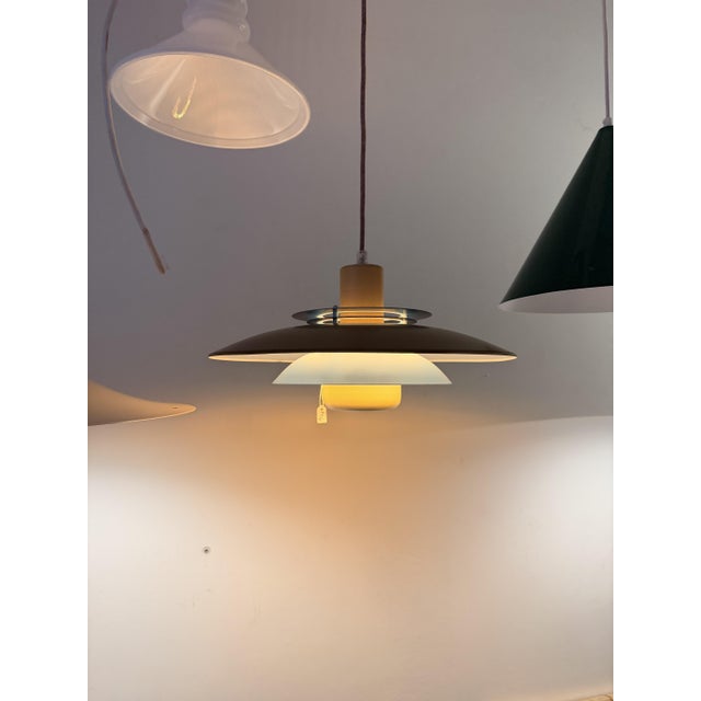 Vintage Bi-Colours Pendant Lamp, Denmark, 1980 For Sale - Image 10 of 16