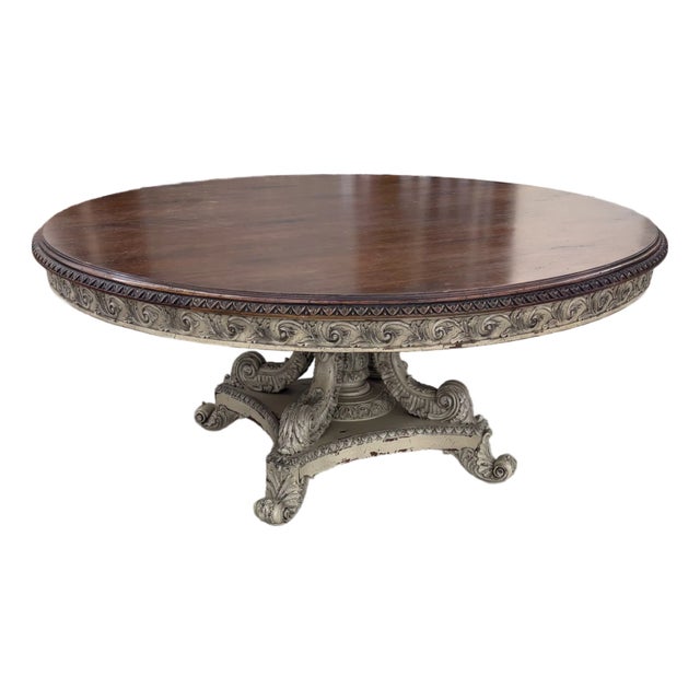 1990s Heritage Round Dining Table For Sale