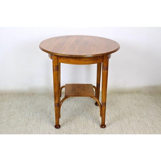 Austrian Art Nouveau Chairs with Table in Bentwood from Thonet, 1915, Set of 5 For Sale - Image 10 of 18