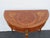 French Demilune Inlay Leather Top Console Flip Top Card Table 6916 For Sale - Image 13 of 18
