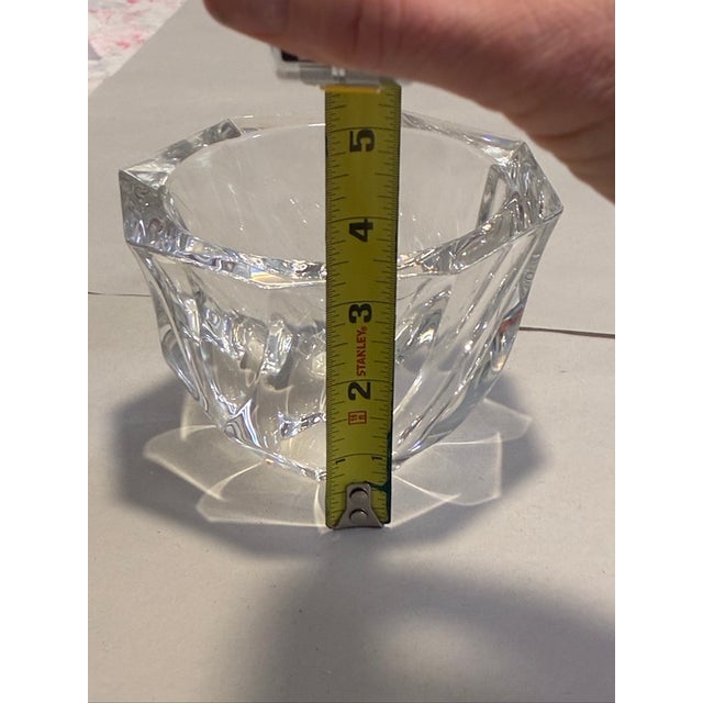 Glass Postmodern Swedish Art Crystal "Residence" Bowl by Olle Alberius for Orrefors, 1980s For Sale - Image 7 of 7