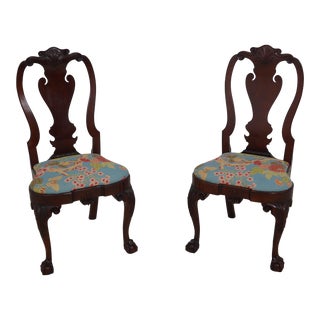 Pair Kindel Winterthur Collection Philadelphia Side Chairs For Sale