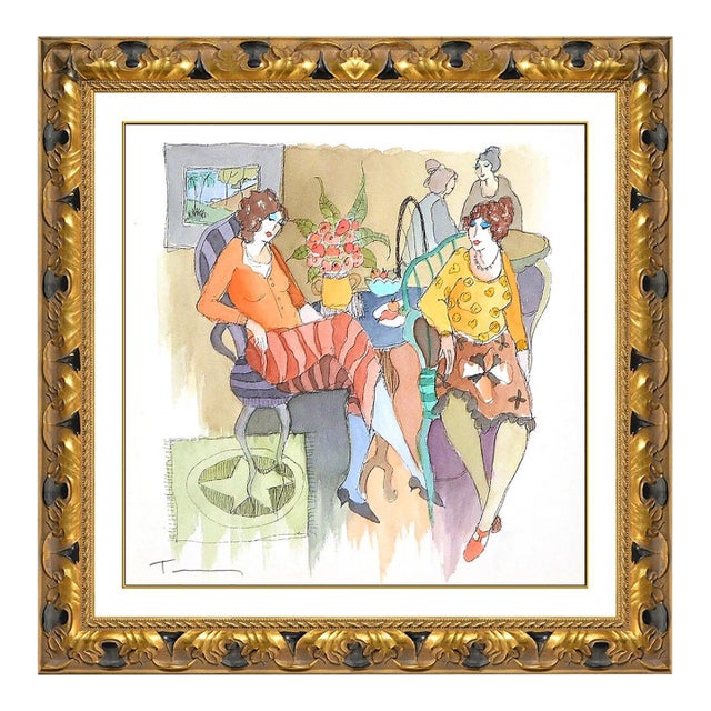 Cafe Encounter, Itzchak Tarkay For Sale