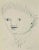 Lucien Coutaud, Child Portrait, Original Drawing, Mid-20th Century For Sale