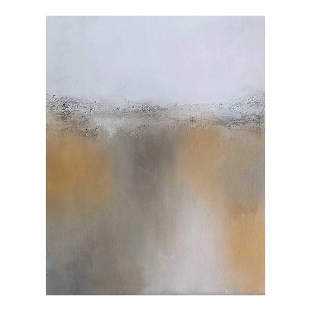 Original Art Canvas Print Neutral Abstract Landscape For Sale