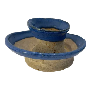 Vintage Collectible Stoneware Candlestick Candle Holder