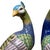 Pair Peacock Bird Figurines Table Sculptures - Hand Painting Chinese Porcelain Book Matching Set - Chelsea House Mottahedeh Style For Sale - Image 4 of 12