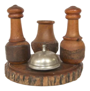 Weirdwood Souvenir Salt/Pepper With Dinner Bell