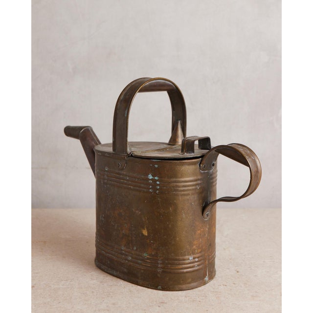 Late 19th Century Victorian Brass Watering Can For Sale - Image 4 of 14