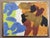 FORMS IN MOTION SIZE: 19.9 x 30.9 inches (including frame) Oil on canvas A striking mid-century modernist abstract oil...