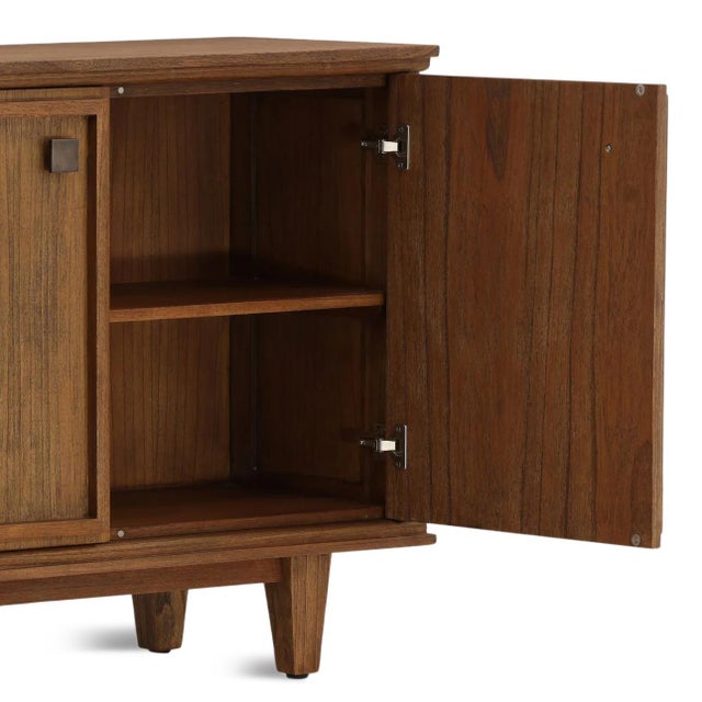 Merida Walnut Four-Door Sideboard For Sale In Los Angeles - Image 6 of 8