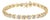 10K Yellow Gold 1/2 Cttw Diamond Alternating X-Link Bracelet For Sale