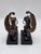Metal Rare Pair of Antique Early 20th C Bronze Winged Griffin Bookends on Pedestal. For Sale - Image 7 of 16