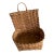 Vintage Beautiful Cherokee White Oak Wall Basket – Orig. Certification Tag by Renowned Alyne Driver For Sale