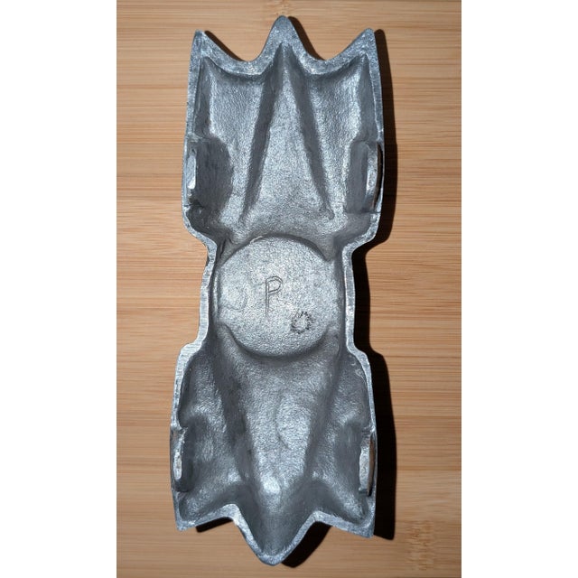 Vintage Cast Aluminum Roadster Car Ashtray Candle Holder Mid-Century Art Deco "P" Mark For Sale - Image 13 of 13