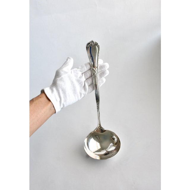 Stunningly Beautiful! in mint Condition Reed & Barton Ladle Serving Spoon. Crafted in Sept 20/ 1904 in the Art Nouveau...