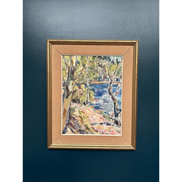 Landscape Nature, 1950s, Oil Painting on Canvas, Framed For Sale - Image 13 of 18