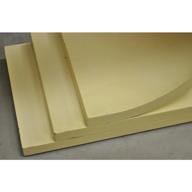 Vintage Modern Triple "C" Bone Lacquer Sculptural Springer Style Console Table For Sale - Image 9 of 11