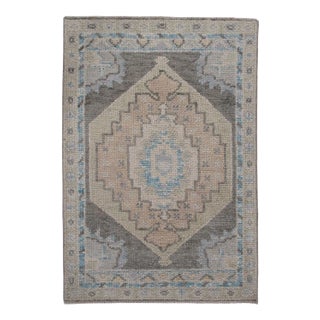 Turkish Oushak Rug 2'2" x 3'2" For Sale