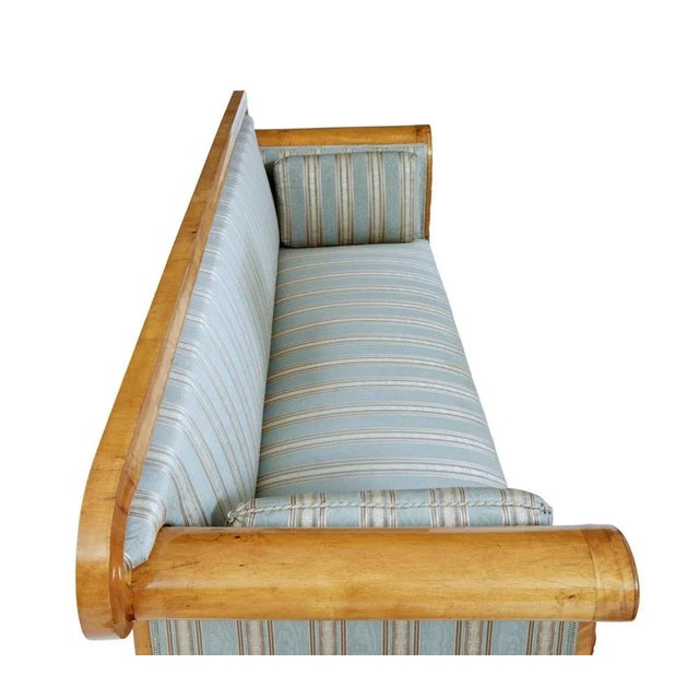 19th Century Swedish Carved Birch Sofa For Sale - Image 6 of 11