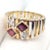 Van Cleef & Arpels Ruby Diamond Yellow + White Gold Ring, Size 6.5 For Sale - Image 9 of 11