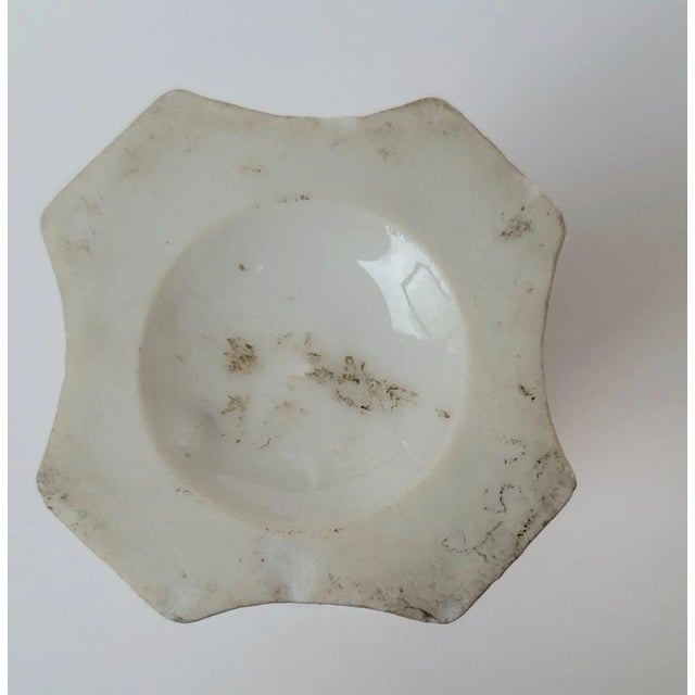 Early 19th Century Old Paris Spill Vase With Pastoral Scene and Lion Paw Feet Rook Shaped For Sale In Atlanta - Image 6 of 6