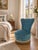 Velvet Lounge Chair, 1950s For Sale - Image 11 of 12