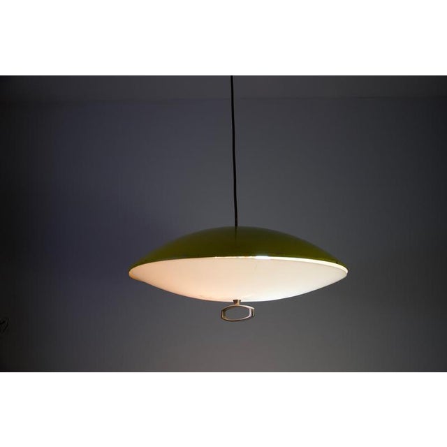 Italian Yellow Pendant Lamp, 1950s For Sale - Image 9 of 12