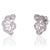 Metal Contemporary Openwork Radiant Moissanite Cluster Stud Earrings, 2 Pieces For Sale - Image 7 of 12