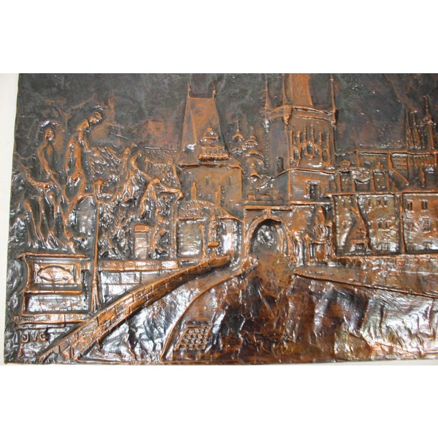 Mid-Century Wall Sculpture in Copper and Metal, 1972 For Sale - Image 17 of 18