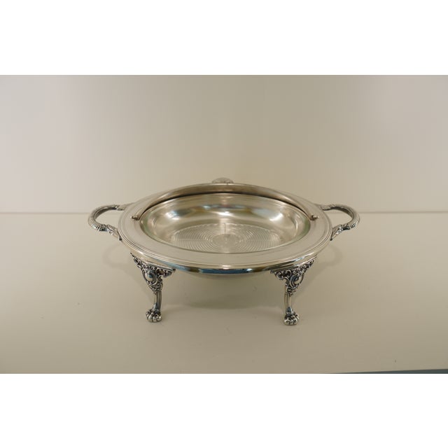 Vintage Silverplate Roll-Top Dome Serving Dish For Sale - Image 10 of 18