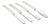Dinner Knives in Silver and Stainless Steel by Evald Nielsen, 1930s, Set of 4 For Sale