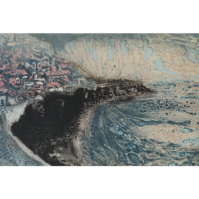 Lawrence Heyman, Seacoast Etching on Arches paper Number 86/95 This work is signed by the artist. Has an individual number...