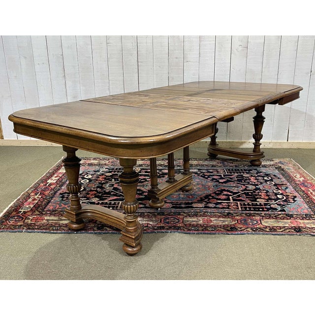 Early 20th Century Henri II Walnut Table with Extensions For Sale - Image 14 of 17