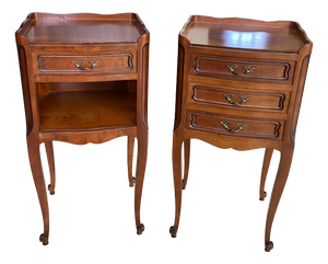 Louis XV Style Bedside Tables, 1950s, Set of 2