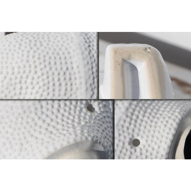 Large Vintage Hobnail Frog Planter in the Style of Jean Roger For Sale - Image 11 of 13