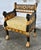 Vintage Ornate Egyptian Revival Black & Gold Chair W/Lion Heads For Sale In Philadelphia - Image 6 of 12