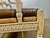 French Provincial Style Bench W/ Rush Seat & Leather Cushion For Sale - Image 9 of 16