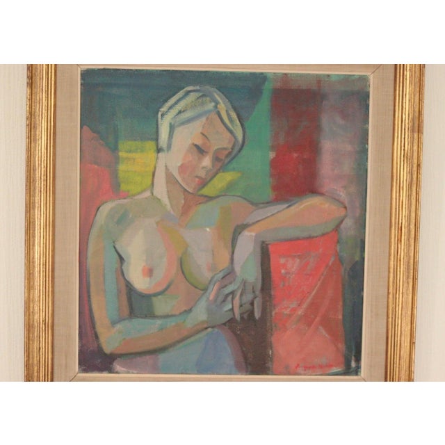 Margareta Wallin, Model, 1960s, Oil on Panel, Framed For Sale - Image 7 of 17